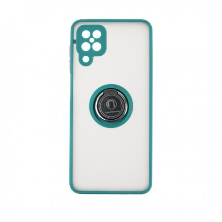 Capac Protectie Spate Colectia Soft Shape With Ring Pentru Samsung Galaxy A12 - Verde