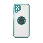 Capac Protectie Spate Colectia Soft Shape With Ring Pentru Samsung Galaxy A12 - Verde