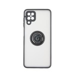 Capac Protectie Spate Colectia Soft Shape With Ring Pentru Samsung Galaxy A12 - Negru