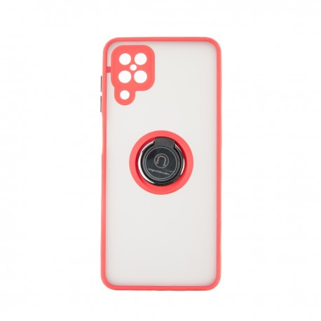Capac Protectie Spate Colectia Soft Shape With Ring Pentru Samsung Galaxy A12 - Rosu