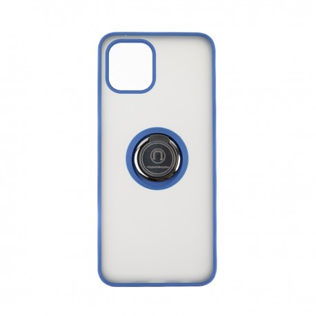 Capac Protectie Spate Colectia Soft Shape With Ring Pentru Samsung Galaxy A03 4G - Albastru