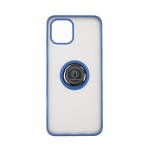 Capac Protectie Spate Colectia Soft Shape With Ring Pentru Samsung Galaxy A03 4G - Albastru