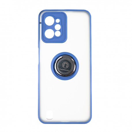 Capac Protectie Spate Colectia Soft Shape With Ring Pentru Realme C31 - Albastru