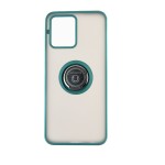 Capac Protectie Spate Colectia Soft Shape With Ring Pentru Oppo 8 Pro 5G - Verde