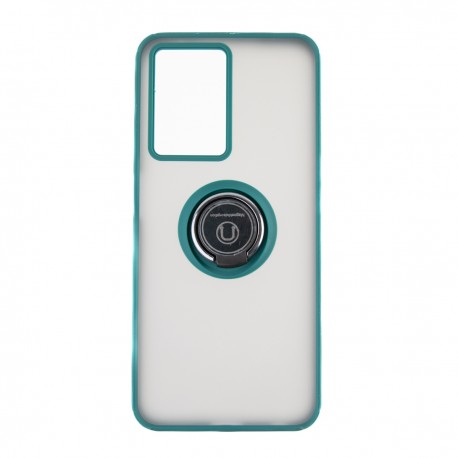 Capac Protectie Spate Colectia Soft Shape With Ring Pentru Oppo A77 5G - Verde