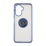 Capac Protectie Spate Colectia Soft Shape With Ring Pentru Huawei Nova Y70 - Albastru