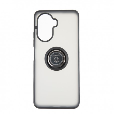 Capac Protectie Spate Colectia Soft Shape With Ring Pentru Huawei Nova Y70 - Negru