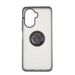 Capac Protectie Spate Colectia Soft Shape With Ring Pentru Huawei Nova Y70 - Negru