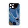 Capac Protectie Spate Colectia Soft Waves Pentru iPhone 13 Mini - Albastru