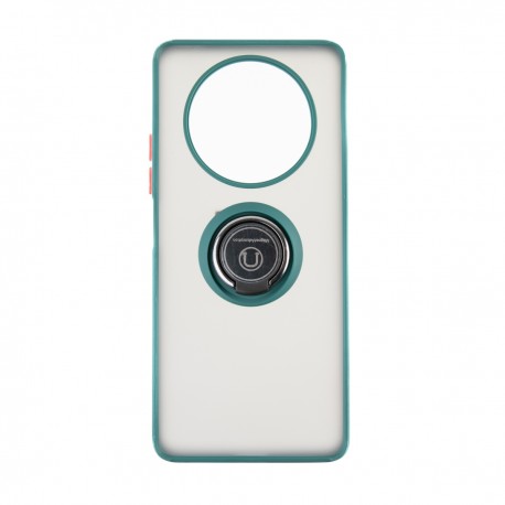 Capac Protectie Spate Colectia Soft Shape With Ring Pentru Honor 4 Magic Lite - Verde