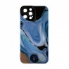 Capac Protectie Spate Colectia Soft Waves Pentru iPhone 12 Pro Max - Albastru