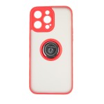 Capac Protectie Spate Colectia Soft Shape With Ring Pentru iPhone 14 Pro Max - Rosu