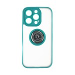 Capac Protectie Spate Colectia Soft Shape With Ring Pentru iPhone 14 Pro - Verde