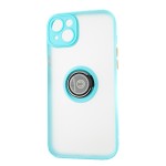 Capac Protectie Spate Colectia Soft Shape With Ring Pentru iPhone 14 Plus - Albastru Deschis