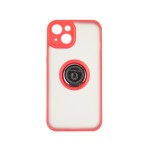 Capac Protectie Spate Colectia Soft Shape With Ring Pentru iPhone 14 - Rosu
