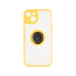 Capac Protectie Spate Colectia Soft Shape With Ring Pentru iPhone 14 - Galben