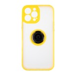 Capac Protectie Spate Colectia Soft Shape With Ring Pentru iPhone 13 Pro Max - Galben
