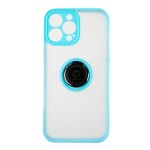 Capac Protectie Spate Colectia Soft Shape With Ring Pentru iPhone 13 Pro Max - Albastru Deschis