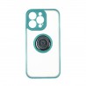 Capac Protectie Spate Colectia Soft Shape With Ring Pentru iPhone 13 Pro - Verde
