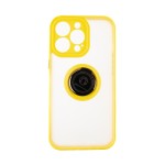 Capac Protectie Spate Colectia Soft Shape With Ring Pentru iPhone 13 Pro - Galben