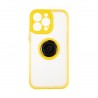 Capac Protectie Spate Colectia Soft Shape With Ring Pentru iPhone 13 Pro - Galben