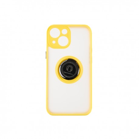 Capac Protectie Spate Colectia Soft Shape With Ring Pentru iPhone 13 Mini - Galben