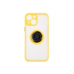 Capac Protectie Spate Colectia Soft Shape With Ring Pentru iPhone 13 Mini - Galben