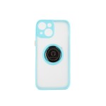 Capac Protectie Spate Colectia Soft Shape With Ring Pentru iPhone 13 Mini - Albastru Deschis