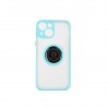 Capac Protectie Spate Colectia Soft Shape With Ring Pentru iPhone 13 Mini - Albastru Deschis