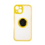 Capac Protectie Spate Colectia Soft Shape With Ring Pentru iPhone 13 - Galben