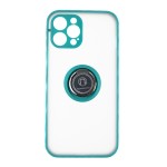 Capac Protectie Spate Colectia Soft Shape With Ring Pentru iPhone 12 Pro Max - Verde