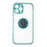 Capac Protectie Spate Colectia Soft Shape With Ring Pentru iPhone 12 Pro Max - Verde