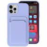 Capac Protectie Spate Colectia Soft Card Slot Pentru iPhone 13 Pro - Mov Deschis