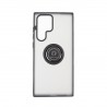 Capac Protectie Spate Colectia Soft Shape With Ring Pentru Samsung Galaxy S22 Ultra - Negru