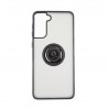 Capac Protectie Spate Colectia Soft Shape With Ring Pentru Samsung Galaxy S21 Plus - Negru