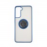 Capac Protectie Spate Colectia Soft Shape With Ring Pentru Samsung Galaxy S21 - Albastru