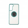 Capac Protectie Spate Colectia Soft Shape With Ring Pentru Samsung Galaxy S21 - Verde