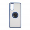 Capac Protectie Spate Colectia Soft Shape With Ring Pentru Samsung Galaxy S20 Fe - Albastru