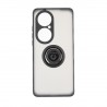 Capac Protectie Spate Colectia Soft Shape With Ring Pentru Huawei P50 Pro - Negru