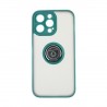 Capac Protectie Spate Colectia Soft Shape With Ring Pentru iPhone 14 Pro Max - Verde