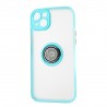 Capac Protectie Spate Colectia Soft Shape With Ring Pentru iPhone 14 Plus - Albastru Deschis