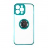 Capac Protectie Spate Colectia Soft Shape With Ring Pentru iPhone 13 Pro Max - Verde