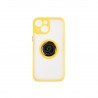 Capac Protectie Spate Colectia Soft Shape With Ring Pentru iPhone 13 Mini - Galben