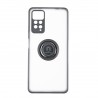 Capac Protectie Spate Colectia Soft Shape With Ring Pentru Xiaomi Redmi Note 11 Pro - Negru Rosu