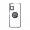 Capac Protectie Spate Colectia Soft Shape With Ring Pentru Xiaomi Redmi Note 11 - Negru Rosu