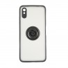 Capac Protectie Spate Colectia Soft Shape With Ring Pentru Xiaomi Redmi 9a/9at - Negru Rosu