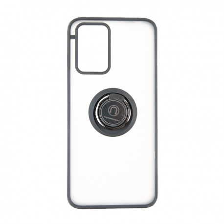 Capac Protectie Spate Colectia Soft Shape With Ring Pentru Xiaomi Redmi 10 - Negru Rosu