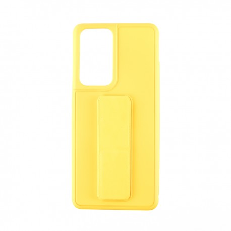 Capac Protectie Spate Colectia Stand Pentru Samsung Galaxy S21 Ultra - Galben