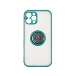 Capac Protectie Spate Colectia Soft Shape With Ring Pentru iPhone 12 Pro - Verde