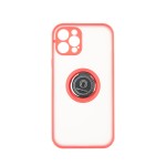 Capac Protectie Spate Colectia Soft Shape With Ring Pentru iPhone 12 Pro - Rosu